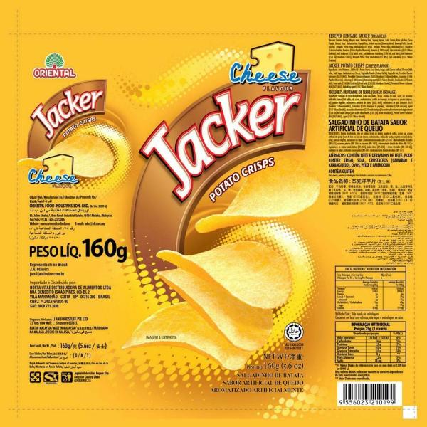 Jacker Cheese Potato Chips 160 g JioMart