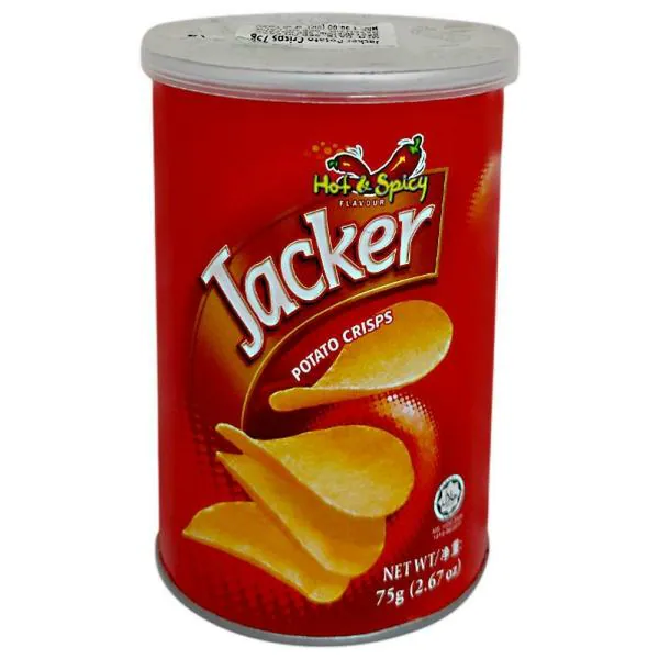 Jacker Hot & Spicy Potatao Chips 75 g JioMart