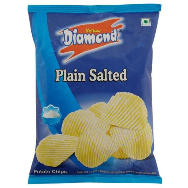 Yellow Diamond Plain Salted Chips 58 g JioMart
