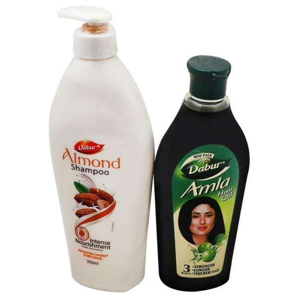 Dabur Almond Shampoo 350 ml (Free Dabur Amla Hair Oil 275 ml) - JioMart