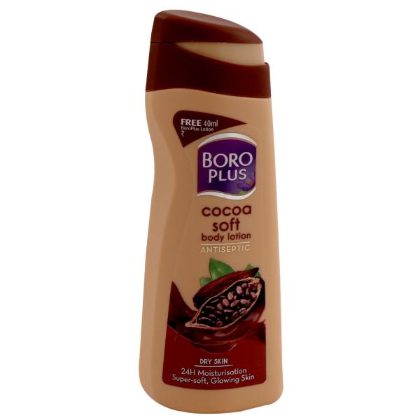 BoroPlus Cocoa Soft Antiseptic Body Lotion for Dry Skin 100 ml (Get 40