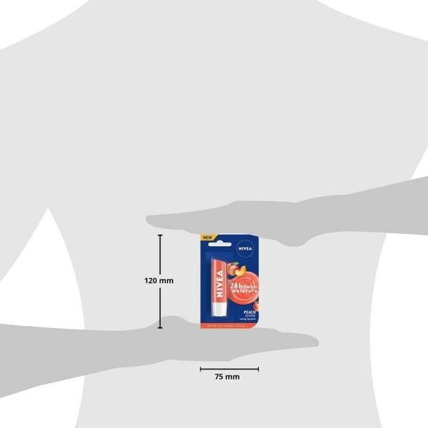 Nivea 24 hour Meltin Moisture Caring Lip Balm, Peach Shine 4.8 g JioMart