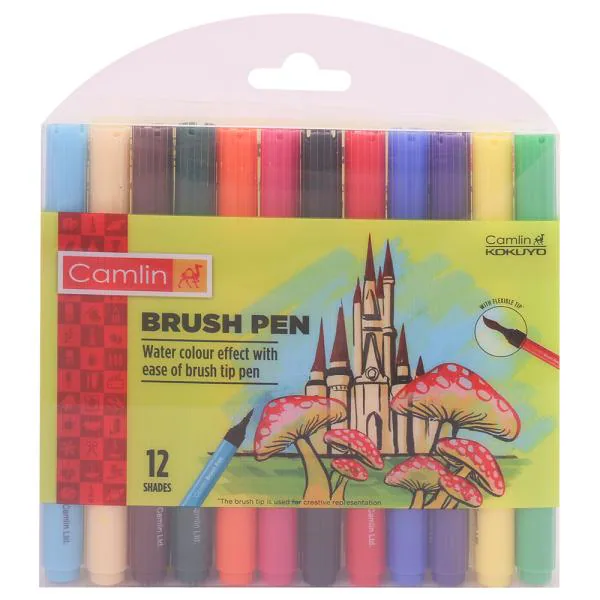 Camlin 4019272 Brush Pen (12 Shades) JioMart