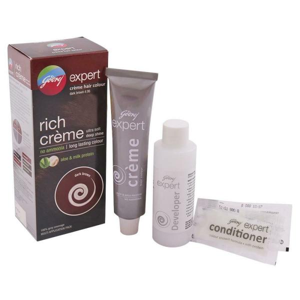 Godrej Expert Rich Creme Ammonia Free Hair Colour, Dark Brown (62 g + 50  ml) - JioMart