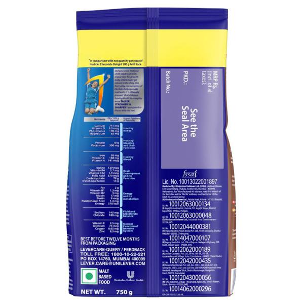 Horlicks Chocolate Delight 750 g JioMart