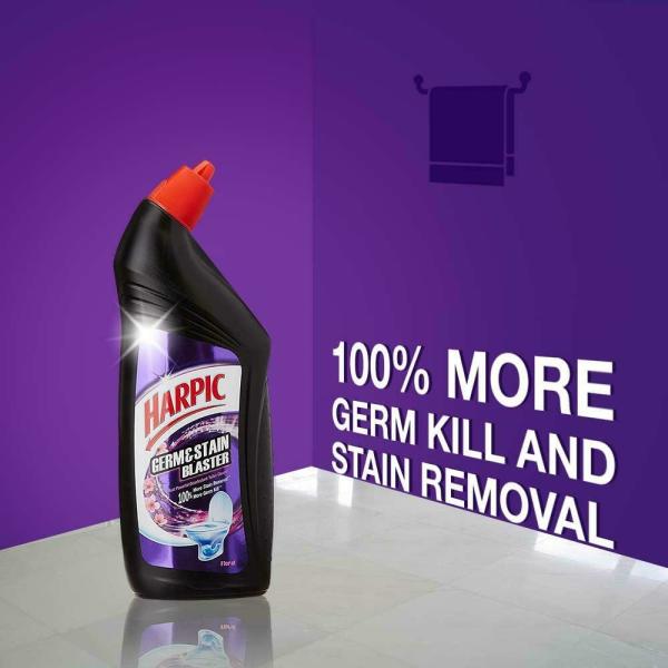 Harpic Floral Germ & Stain Blaster Disinfectant Toilet Cleaner 750 ml