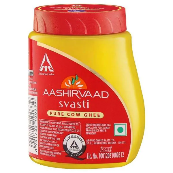 Aashirvaad Svasti Pure Cow Ghee 200 ml (Jar) JioMart
