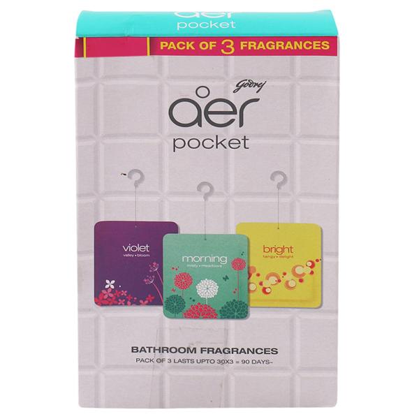 Godrej Aer Pocket Bathroom Freshener 10 g (Pack of 3) - JioMart