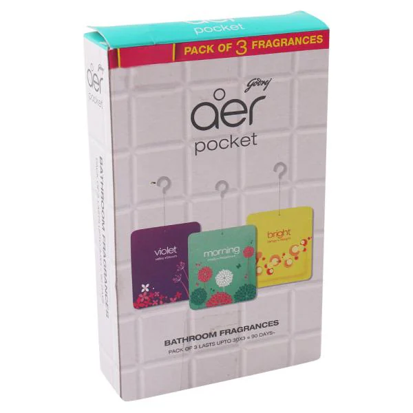 Godrej Aer Pocket Bathroom Freshener 10 g (Pack of 3) JioMart