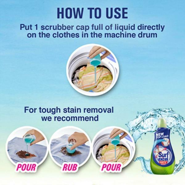 Surf Excel Matic Top Load Liquid Detergent 500 ml JioMart