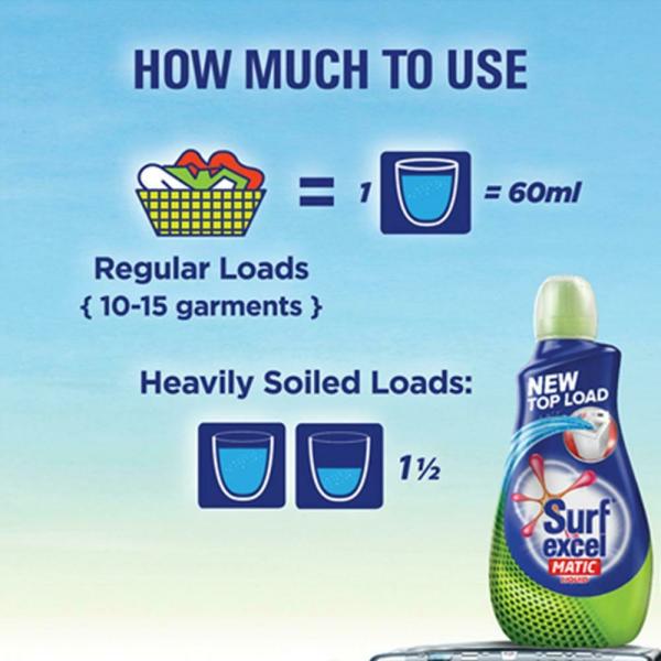 Surf Excel Matic Top Load Liquid Detergent 500 ml JioMart