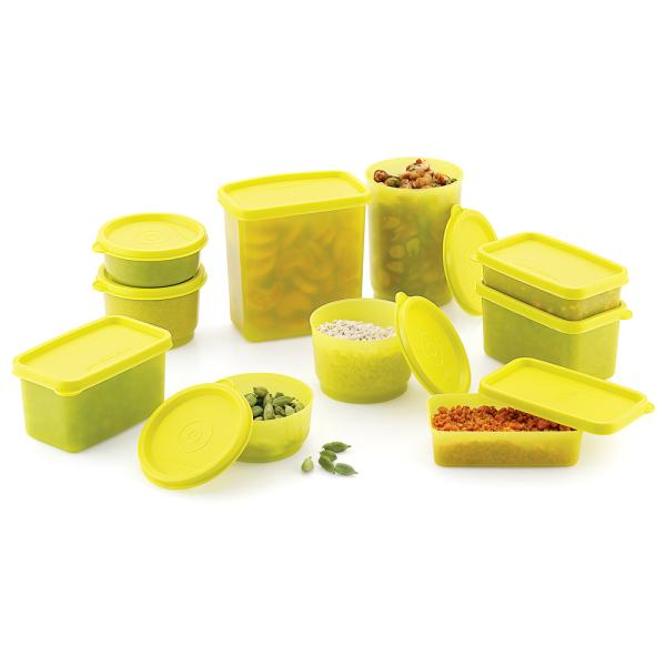 Mastercook Assorted Colour Plastic Container 1.5 L (Set of 10) JioMart