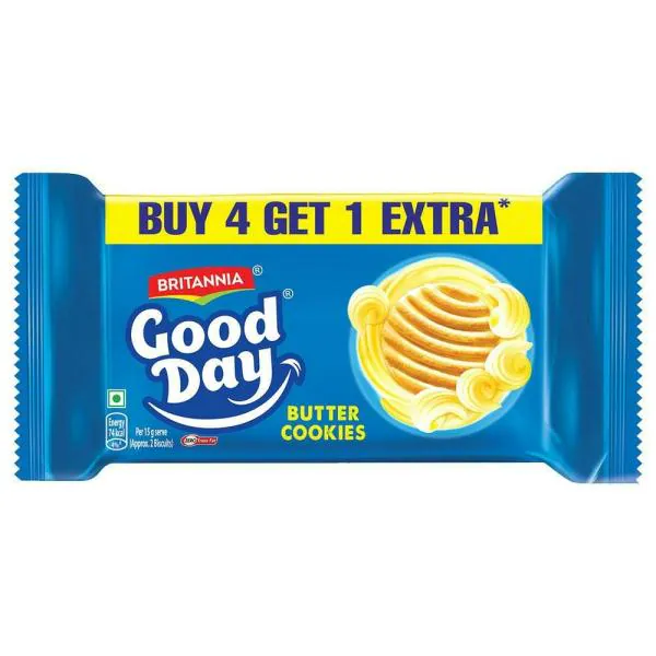 Britannia Good Day Butter Cookies Combo 600 g (Buy 4 Get 1) JioMart