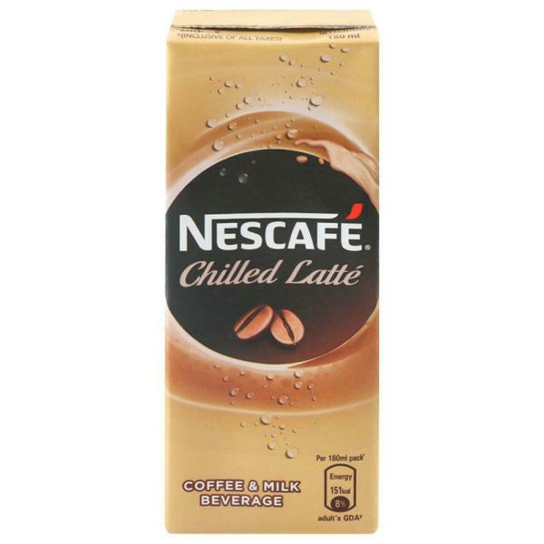 Nestle Chilled Latte Flavoured Coffee & Milk Beverage 180 ml (Tetra Pak
