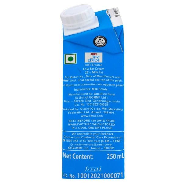 Amul Fresh Cream 250 ml (Tetra Pak) JioMart