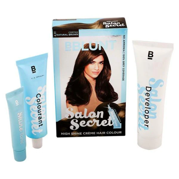 BBlunt Salon Secret Creme Ammonia Free Hair Colour, Coffee Natural Brown  () (100 g + 8 ml) - JioMart