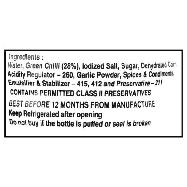 Meal Time Green Chilli Sauce 680 g JioMart