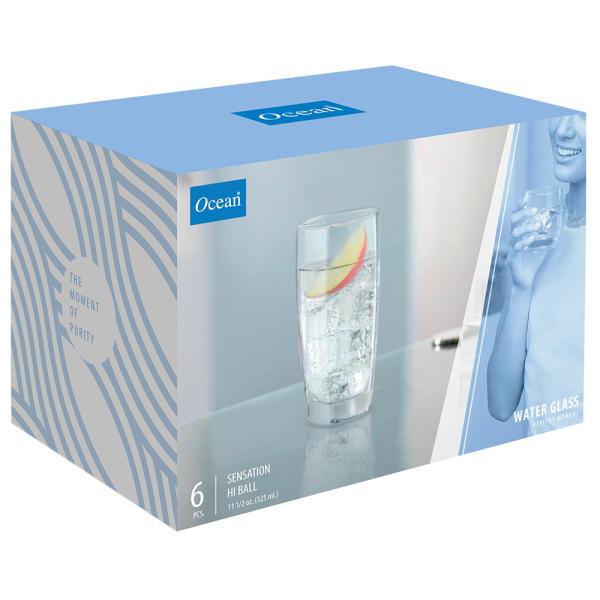 Ocean Sensation Hi Ball Water Glass 325 ml (Set of 6) JioMart