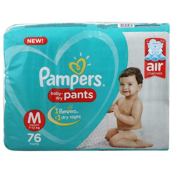 Pampers Baby Dry Pants (M) 76 count (7 12 kg) JioMart