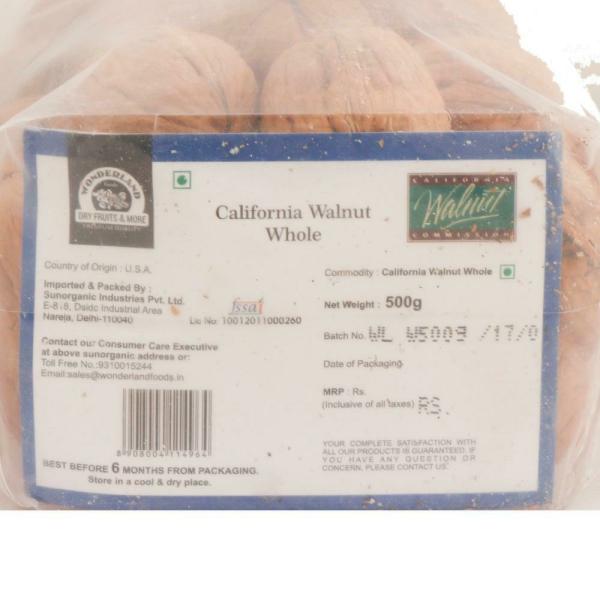 Wonderland Foods Premium California Whole Walnuts 500 g JioMart