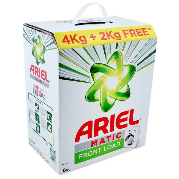 Ariel Matic Front Load Detergent Powder 4 kg (Get Extra 2 kg Free