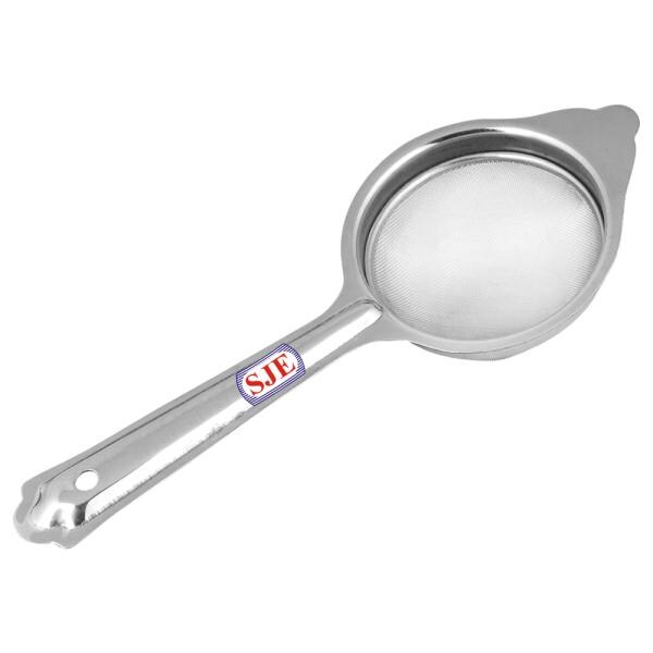 SJE SAM Round Stainless Steel Tea Strainer 7 inch JioMart