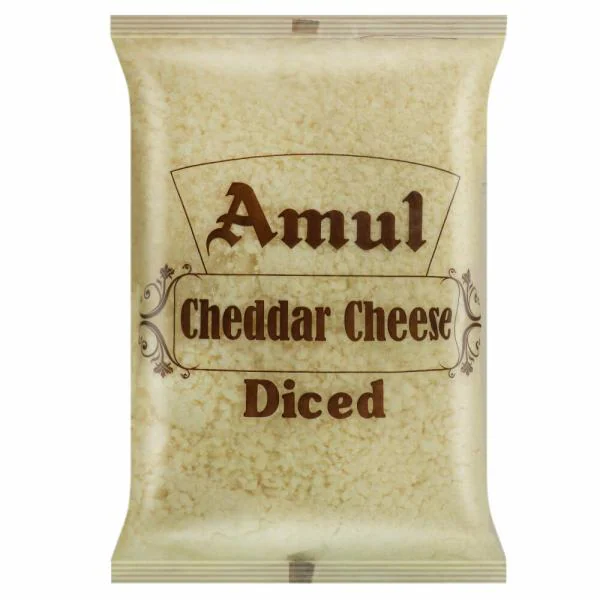 Amul Cheddar Diced Cheese 1 kg (Pouch) JioMart