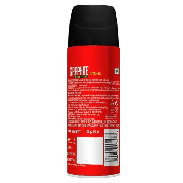 Graphite Sporty Intense Deo Body Spray for Men 150 ml JioMart
