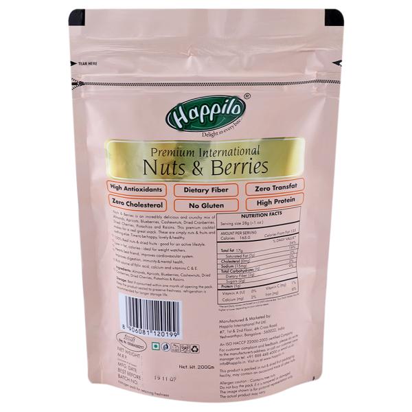 Happilo Premium International Nuts & Berries 200 g JioMart