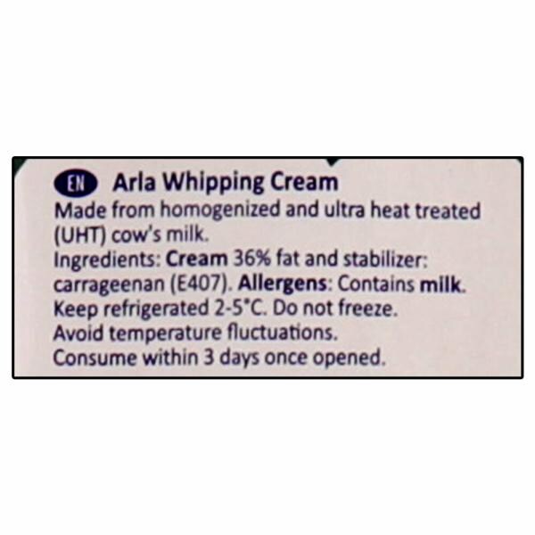 Arla Whipping Cream 1 L (Tetra Pack) JioMart