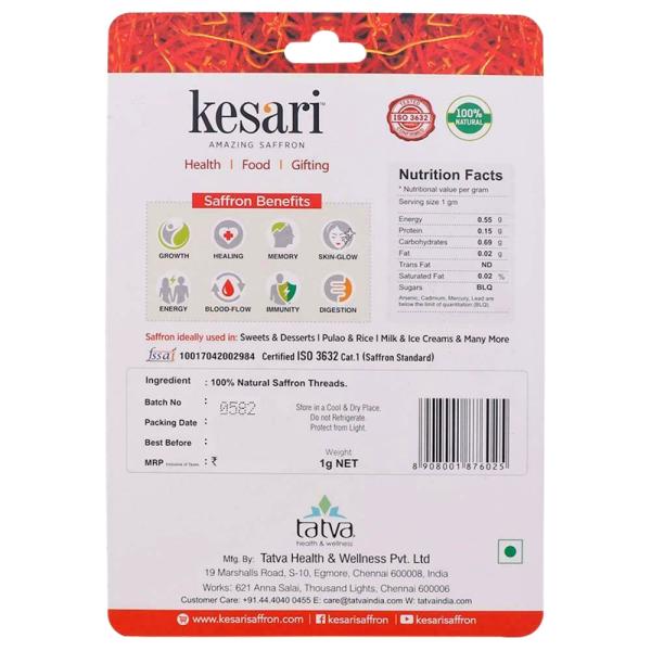 Kesari Amazing Saffron 1 g JioMart