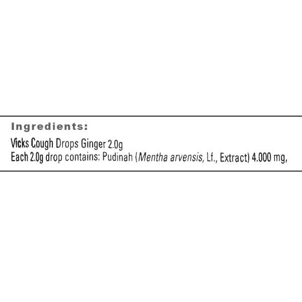 Vicks Ginger Cough Drops 20 pcs JioMart