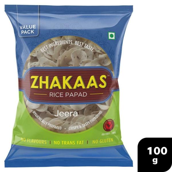 Zhakaas Jeera Rice Papad 100 g JioMart