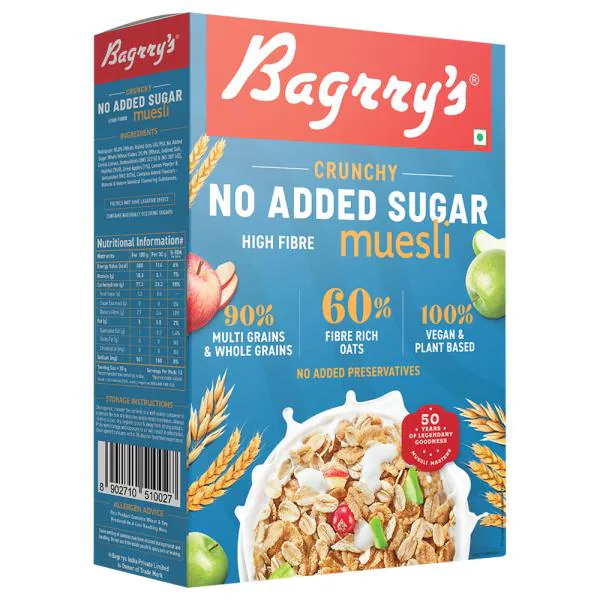 Bagrry's Crunchy Muesli (No Added Sugar) 500 g JioMart