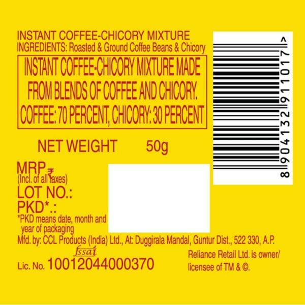 Kaffe Instant Blend Instant Coffee Powder 50 g JioMart