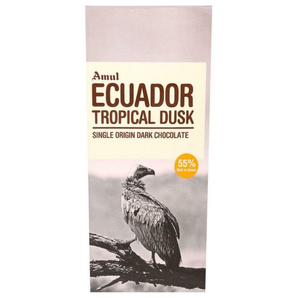 Amul Ecuador Tropical Dusk Dark Chocolate Bar 125 g JioMart