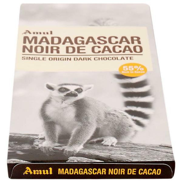 Amul Madagascar Noir De Cacao Dark Chocolate 125 g - JioMart