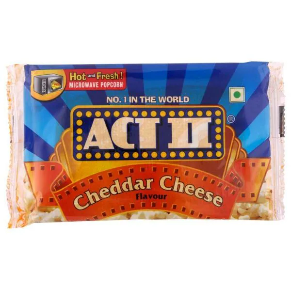 Act II Cheddar Cheese Microwave Popcorn 33 g (Buy 2 Get 1 Free) JioMart