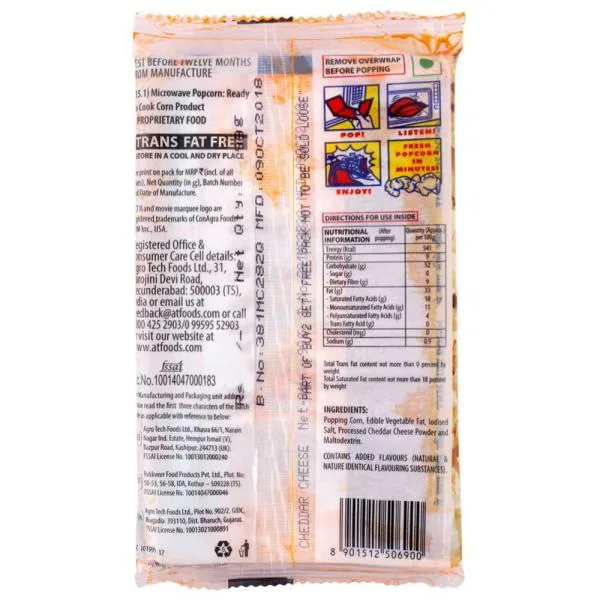 Act II Cheddar Cheese Microwave Popcorn 33 g (Buy 2 Get 1 Free) JioMart