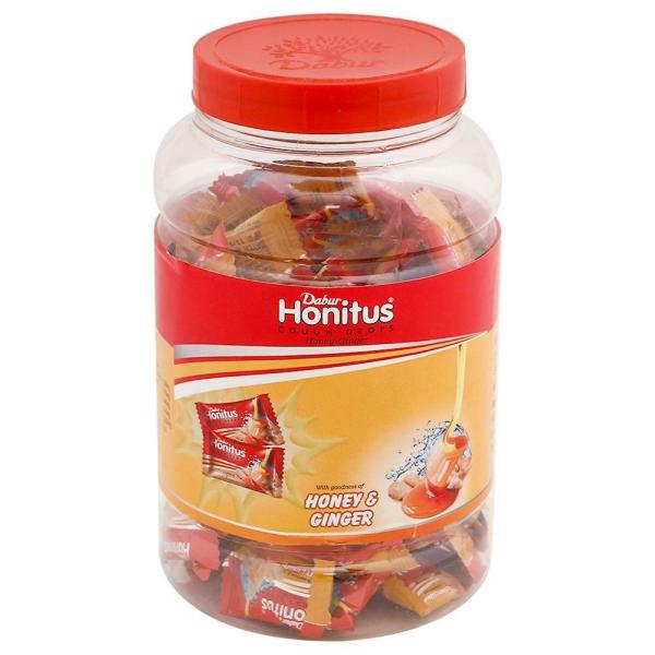 Dabur Honitus Honey & Ginger Cough Drops 100 pcs JioMart