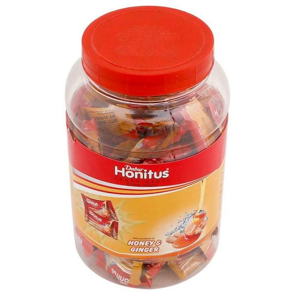 Dabur Honitus Honey & Ginger Cough Drops 100 pcs JioMart