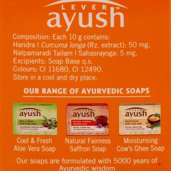 Ayush Purifying Turmeric Soap 100 g (Pack of 4) JioMart