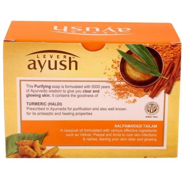 Ayush Purifying Turmeric Soap 100 g (Pack of 4) JioMart