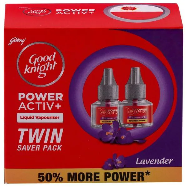 Good Knight Power Activ+ Lavender Mosquito Repellent Refill 45 ml (Pack