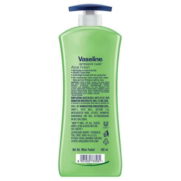 Vaseline Intensive Care Aloe Fresh Body Lotion 400 ml JioMart