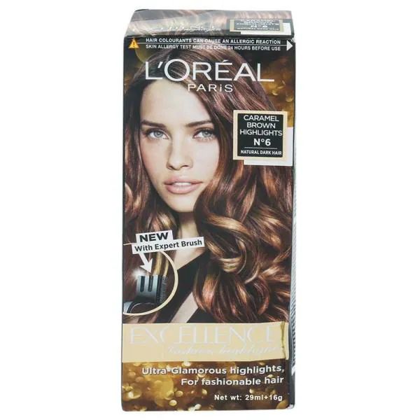 L'Oreal Paris Excellence Fashion Highlights, Caramel Brown (29 ml + 16