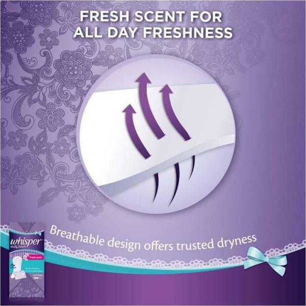 Whisper Clean & Fresh Daily Liners (Normal) 20 pads JioMart
