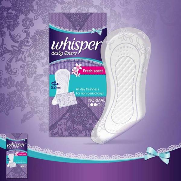 Whisper Clean & Fresh Normal Daily Liners 40 pcs JioMart