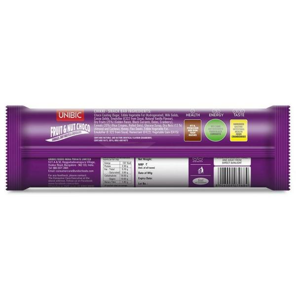 Unibic Fruit & Nut Choco Snack Bar 30 g JioMart
