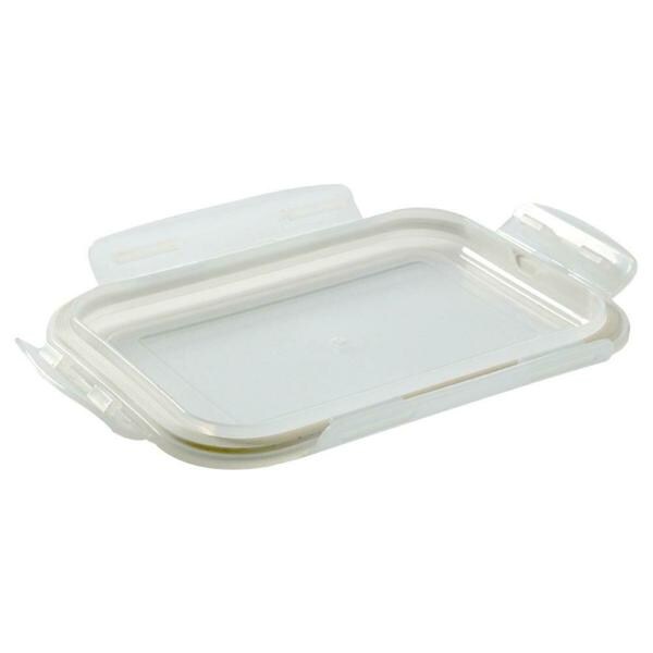 Borosil KlipNStore Transparent Rectangular Airtight Container 370 ml